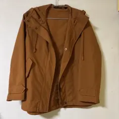 【ユニクロ】オレンジ フード付き マウンテンパーカー　S