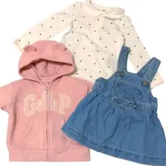 【美品】ベビーギャップ　スカート / パーカー / ロンパース　60　まとめ②