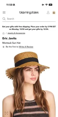 2026年最新】ERIC JAVITS 麦わら帽子の人気アイテム - メルカリ