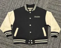XLARGE キッズジャケット 110サイズ 黒/アイボリー