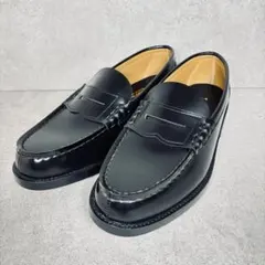 【新品未使用】 HARUTA ハルタ コインローファー 黒 27EEEE 幅広