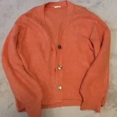 七*海様 ‪‪❤︎‬GU カーディガン オレンジ‪‪❤︎‬