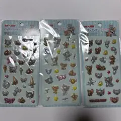 プクプクシール　トムとジェリー 3枚セット　pukupuku seal