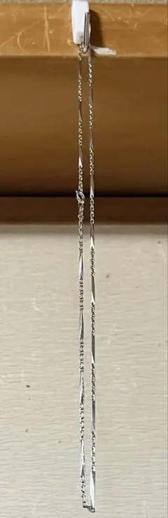 値下げしました。pt850 3連 プラチナペタルチェーンネックレス です 
