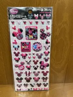 平成レトロ　レア　ミッキー＆ミニー ぷっくりシール　サンスター文具株式会社