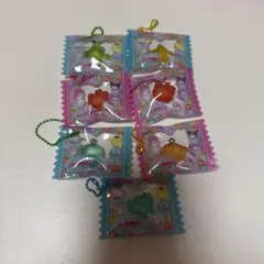 サンリオキャラクターズ グミチュアチャームGUMMY＆ミニポーチ 7個