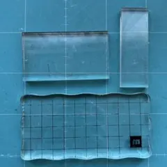 アクリルブロック/スタンプ台3個