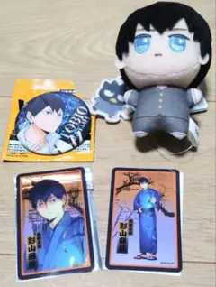 ハイキュー!! 影山飛雄 ちびぐるみ 缶バッジ クリアカード