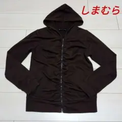 ★しまむら★FORTUNE COOKIES★クシュクシュジップパーカー★ブラウン