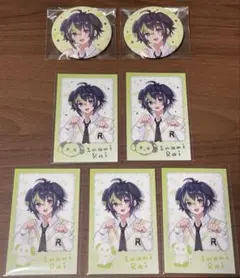 にじさんじ わんにゃんdays チェキ風カード 箔押し缶バッジ 伊波ライ