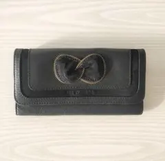 SEE BY CHLOE 長財布 リボンデザイン 黒 ウォレットのサムネイル