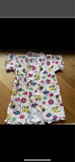 カラフル魚柄 ベビー甚平 80cm未満