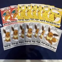 My151 ポケモンステッカー全種類コンプリート/収納ファイル付き 1等