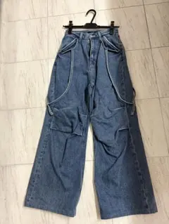 EMODA デニムパンツ ワイドパンツ　Y2K風　Sサイズ