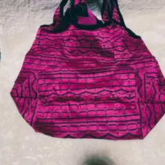 新品FAUCHON エコバッグ ブラック/ピンク