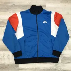 p*n様 古着 NIKE ナイキ 刺繍ロゴ トラックジャケット XXL ブルー