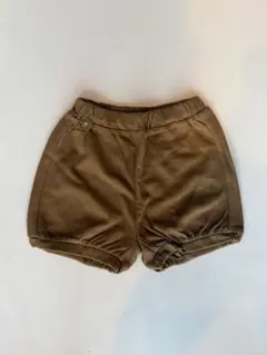 ブラウン　ショートパンツ moimoln ベビーパンツ　80cm