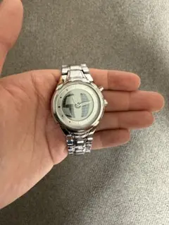 【新品】ケルシウムウォッチ ステンレススチールシルバー腕時計 Y2K