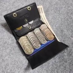 名入れ可・色変更可)コインキャッチャーR 財布 ハンドメイド レザー