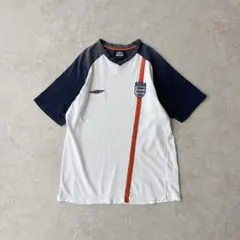 00s UMBRO アンブロ イングランド代表 ラグラン Tシャツ フェードのサムネイル