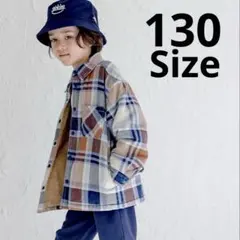 BAYFLOW ベイフロー レトロチェックボアジャケット 130