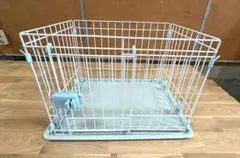 超小型犬用ケージ ホワイト×ライトブルーのサムネイル