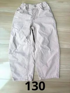 GU ❤くすみピンク　薄ピンク 130　おしゃれ　可愛い　パンツ　長ズボン