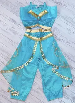 アラジン　ジャスミン　コスチューム 水色 子供用　120cm