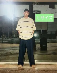 everyone マルチボーダーショートスリーブTシャツ