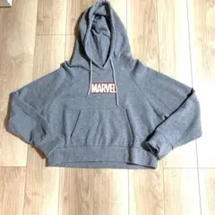 SLY×MARVELコラボ グレーパーカー長袖　フリーサイズ マーベルフーディーのサムネイル