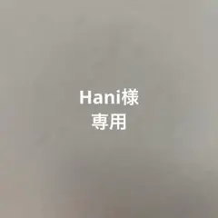 Hani 様　専用ページ