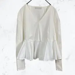 13798 賽爾福德 CELFORD 裙擺式 剪裁上衣 套頭衫 白色 S 碼