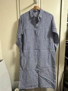 定価5990円 無印良品 リネン洗いざらしシャツワンピース M