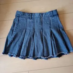 GU　ブラックデニムスカート　　Lのサムネイル