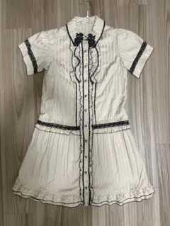 アクシーズファム　半袖　フリルワンピース