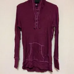 Gap L パープル フード付きパーカー