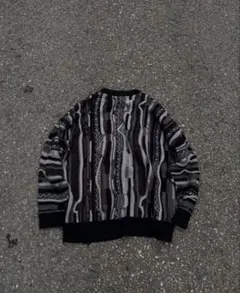 【美品】古着柄ニット gx1000 Passport yardsale dime