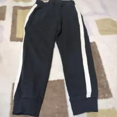 スウェット長ズボン 白いストライプ