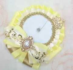 レモンイエローｘ小薔薇痛ロゼット