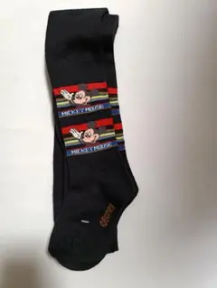 ミッキーマウス キッズタイツ　黒