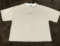 INGNI フリル付きベージュTシャツ