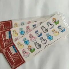 1983 ねこ 猫 ステッカー シール 42kitty cucumber まとめ