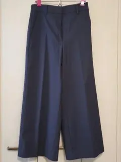 PLST　ネイビー ワイドパンツ ゴムウエスト