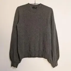 TAKASHIMAYA 高島屋 カシミヤ100% クルーネックニット Mカーキ