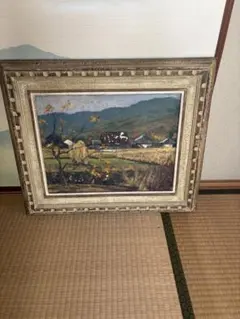 大型額装絵画 66×75cm 風景画 油彩画風 インテリア アート 額付き 大型額装絵画 66×75cm 風景画 油彩画風 インテリア アート 額付き
