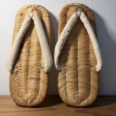 ぬ*く様 草履　わら　昭和　レトロ　23.5cm