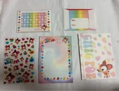 シカ　レターセット　平成レトロ