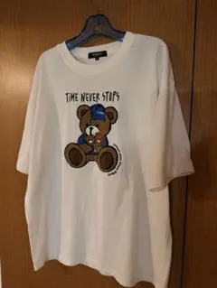 Doublefocus ベア刺繍 Tシャツ ホワイト M