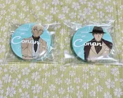 名探偵コナン セガラッキーくじ 缶バッジ 黒鉄の魚影　安室透　赤井秀一