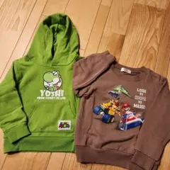 ヨッシーとマリオのトレーナー2点セット